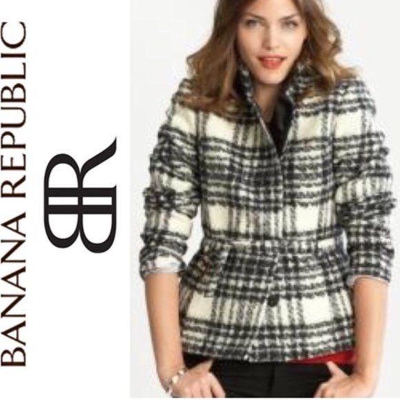Banana Republic Black and White Wool XS - Picture 2 of 12